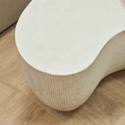 Leonardo - Minimal Concrete Shaped Coffee Table Large - thumbnail 6