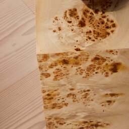 Willow - Natural Burl Wood Rectangular Side Table - thumbnail 5