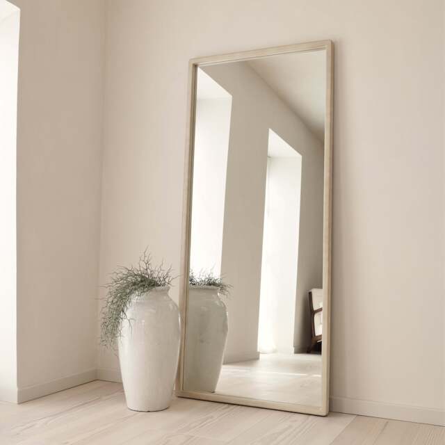 Arden - Concrete Full Length Wooden Mirror 180cm x 80cm - image 1