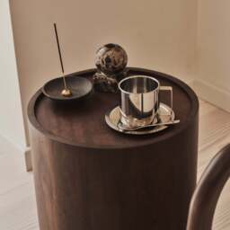 Fairmont - Dark Wood Premium Round Side Table - thumbnail 6