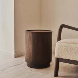 Fairmont - Dark Wood Premium Round Side Table - thumbnail 2