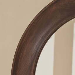 Porta - Full Length Arched Dark Wood Large Mirror 180cm x 90cm - thumbnail 6