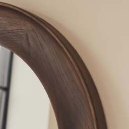 Porta - Full Length Arched Dark Wood Large Mirror 180cm x 90cm - thumbnail 5