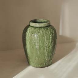 Portera - Jade Green Gloss Ceramic Vase - thumbnail 2