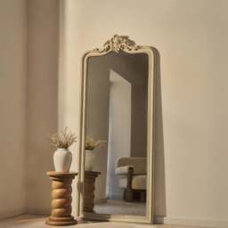 James - Concrete Full Length Arched Mirror 189cm x 80cm - thumbnail 1