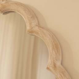 Safi - Full Length Large Arched White Washed Wood Mirror 190cm x 90cm - thumbnail 6