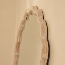 Safi - Full Length Large Arched White Washed Wood Mirror 190cm x 90cm - thumbnail 5