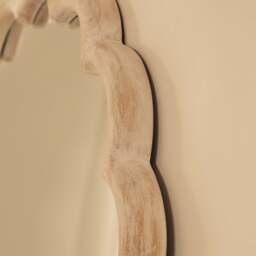 Safi - Full Length Large Arched White Washed Wood Mirror 190cm x 90cm - thumbnail 4