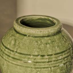 Cyra - Jade Green Gloss Ceramic Vase - thumbnail 5