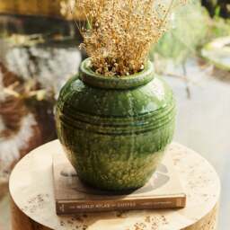 Cyra - Jade Green Gloss Ceramic Vase - thumbnail 2