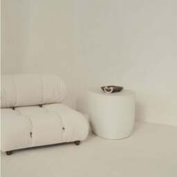 Leonardo - Minimal Concrete Irregular Shaped Side Table - thumbnail 6