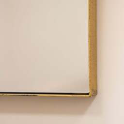 Theo - Gold Rectangular Metal Large Wall Mirror 120cm x 90cm - thumbnail 5