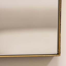 Theo - Gold Rectangular Metal Large Wall Mirror 120cm x 90cm - thumbnail 6