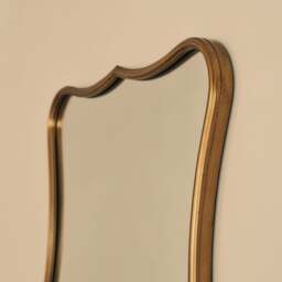 Elise - Gold Art Deco Metal Overmantle Mirror 90cm x 60cm - thumbnail 5