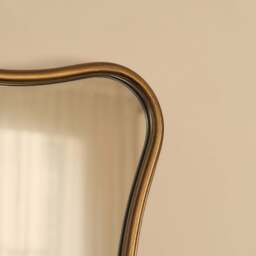 Elise - Gold Art Deco Metal Overmantle Mirror 90cm x 60cm - thumbnail 4