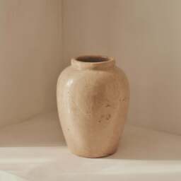 Portera - Beige Gloss Ceramic Vase - thumbnail 4