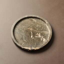 Travara - Dark Emperador Marble Round Decorative Tray - thumbnail 2