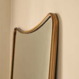 Louis - Gold Full Length Curved Metal Mirror 180cm x 100cm - thumbnail 5