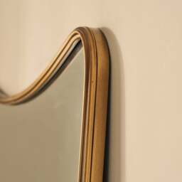 Louis - Gold Full Length Curved Metal Mirror 180cm x 100cm - thumbnail 4