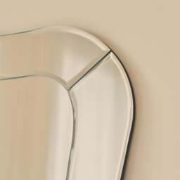 Florence - Bevelled Edge Art Deco Overmantle Mirror 90cm x 70cm - thumbnail 2