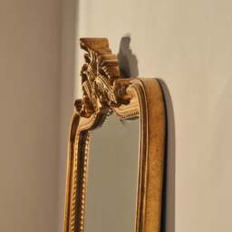 James - Gold Full Length Arched Mirror 189cm x 80cm - thumbnail 4