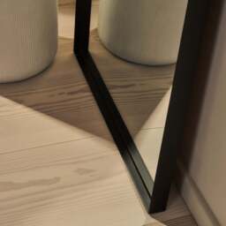 Arcus - Full Length Arched Black Large Metal Mirror 170cm x 80cm - thumbnail 5