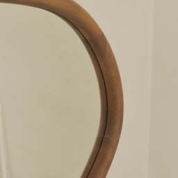 Aaliyah - Warm Wood Irregular Wall Mirror 150cm x 75cm - thumbnail 6