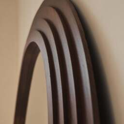 Luciana - Full Length Irregular Dark Wood Extra Large Mirror 200cm x 120cm - thumbnail 5