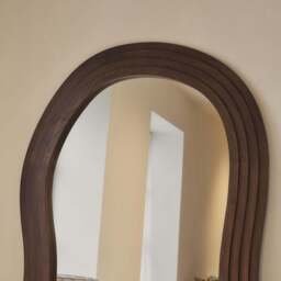 Luciana - Full Length Irregular Dark Wood Extra Large Mirror 200cm x 120cm - thumbnail 4
