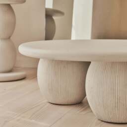 Leonardo - Minimal Concrete Ball Coffee Table Large - thumbnail 3
