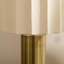 Castella - Antique Gold Scallop Shade Table Lamp - thumbnail 3