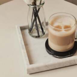 Travara - White Marble Square Decorative Tray - thumbnail 2