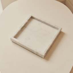 Travara - White Marble Square Decorative Tray - thumbnail 6