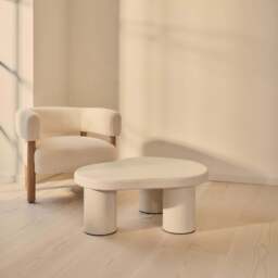Savanna - Concrete Irregular Wooden Coffee Table - thumbnail 3