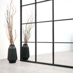 Brooklyn - Full Length Extra Large Black Metal Mirror 210cm x 120cm - thumbnail 4