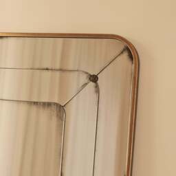 Teramo - Full Length Gold Antique Glass Metal Mirror 180cm x 90cm - thumbnail 4