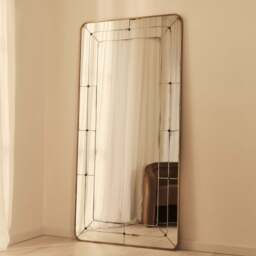 Teramo - Full Length Gold Antique Glass Metal Mirror 180cm x 90cm