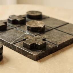 Noughts And Crosses - Dark Emperador Marble Decorative Accessory - thumbnail 4