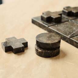 Noughts And Crosses - Dark Emperador Marble Decorative Accessory - thumbnail 5