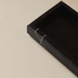 Travara - Black Marble Rectangular Decorative Tray - thumbnail 3