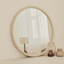 Amora - Large Concrete Round Wall Mirror 100cm x 100cm - thumbnail 4