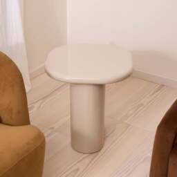 Rivington - High Gloss Ivory Rectangular Side Table - thumbnail 3