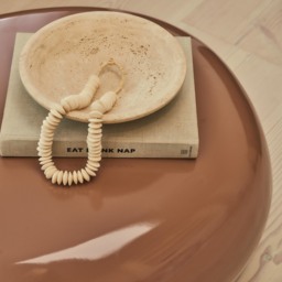 Rivington - High Gloss Mocha Large Pebble Coffee Table - thumbnail 6