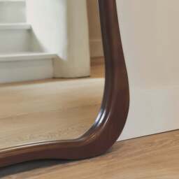 Arcurva - Large Full Length Dark Wood Irregular Mirror 170cm x 85cm - thumbnail 6