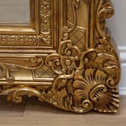 Ella Grande - Gold Ornate Floor Mirror 190cm x 140cm - thumbnail 4