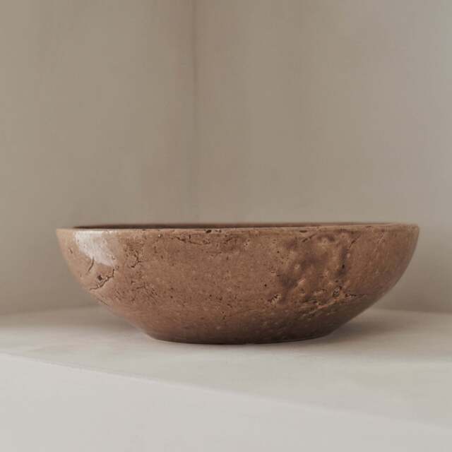 Portera - Caramel Gloss Ceramic Decorative Bowl - image 1
