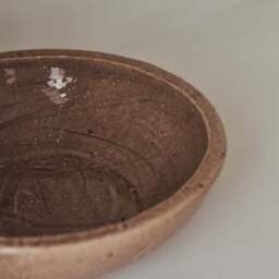 Portera - Caramel Gloss Ceramic Decorative Bowl - thumbnail 3