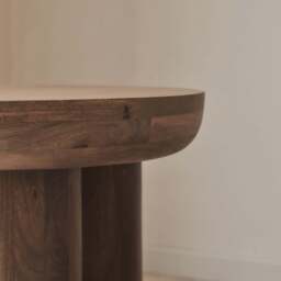 Vermont - Warm Wood Premium Round Side Table - thumbnail 4