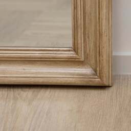 Melilla - Washed Wood Arched Full Length Mirror 190cm x 99cm - thumbnail 6