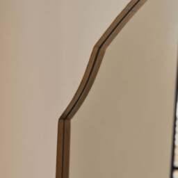 Isla - Gold Wide Arched Metal Overmantle Wall Mirror 120cm x 90cm - thumbnail 4